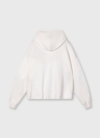 statement logo hoodie | ecru