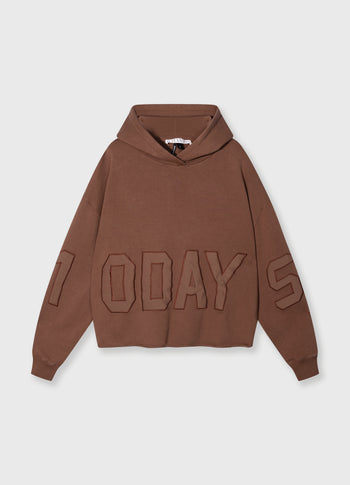 statement logo hoodie | truffle