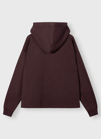 statement hoodie embro | deep wine