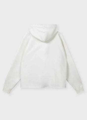 statement logo hoodie | ecru