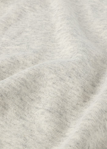 knitted maxi skirt | white grey melee