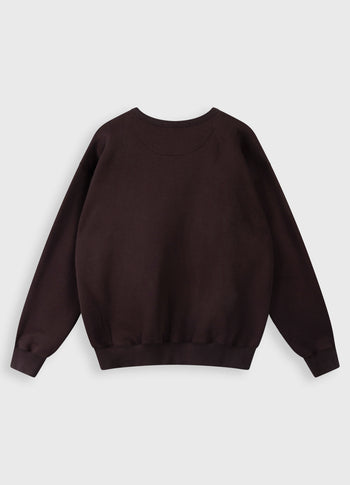 statement sweater logo | deep wine