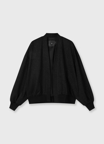 reversible cardigan punto | black