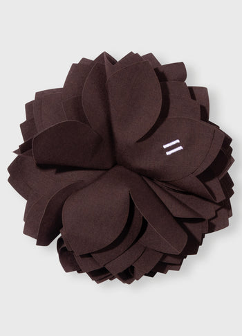 flower corsage | deep wine