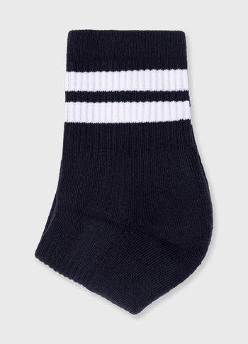 socks 2 stripes | dark navy