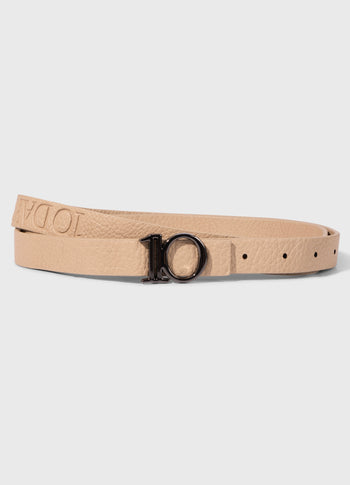 monogram belt | light earth