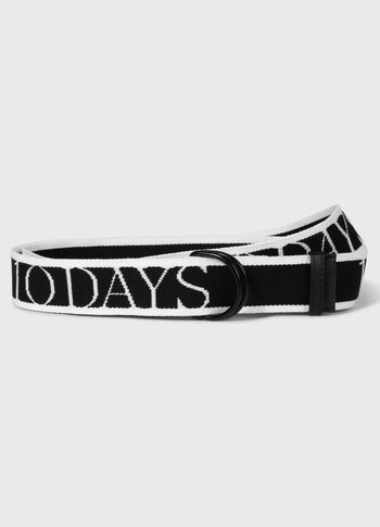 logo belt | black