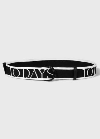 logo belt | black