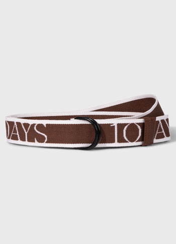 logo belt | truffle