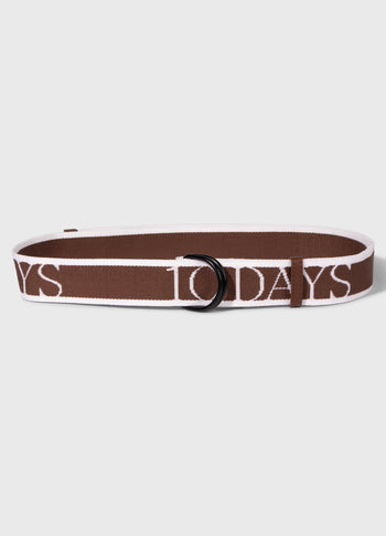 logo belt | truffle