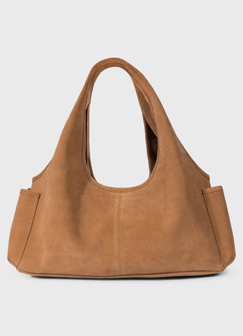 suede shoulder bag | suede