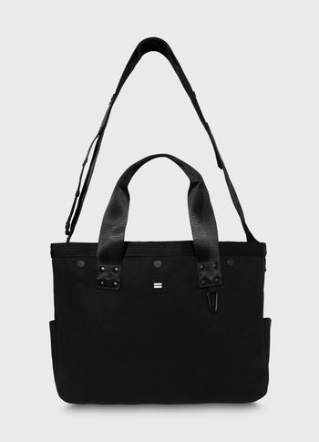 canvas shopper medium | black