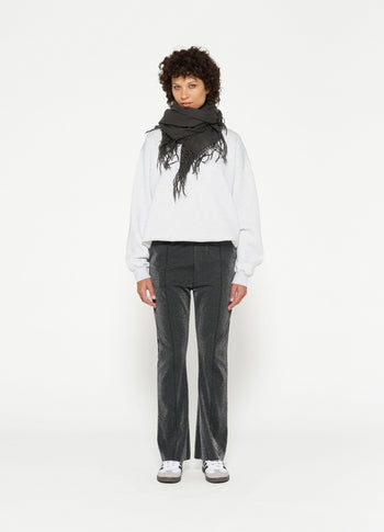 flared pants glitter | black