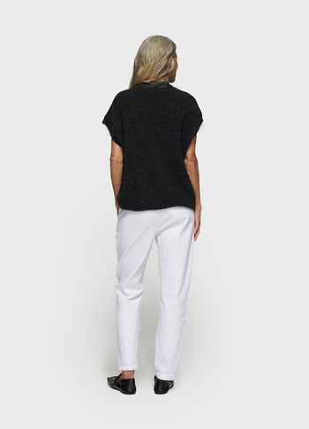 soft v-neck knit gilet | antra melee