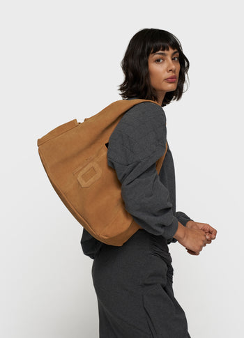 suede shoulder bag | suede
