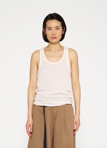singlet mesh | ecru