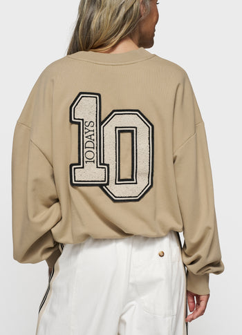 pleated sweater 10 | earth