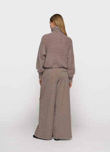 wide pants twill | moonrock