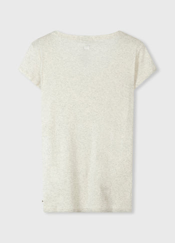 THE SLIM FIT TEE | soft white melee