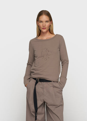 easy logo sweater | moonrock