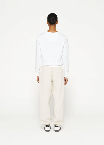 THE CREW NECK SWEATER | white