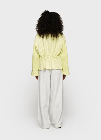 boxy jacket twill | pastel yellow