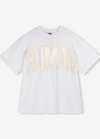 Human heavy jersey tee | white