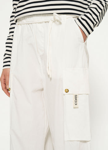 loose utility pants | ecru