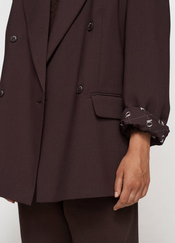 proud blazer | deep wine