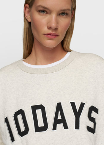 THE STATEMENT SWEATER | soft white melee