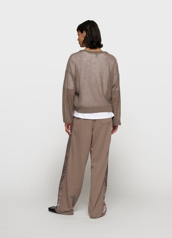 thin knit sweater | moonrock