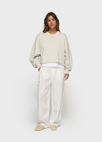 LA sweater | soft white melee