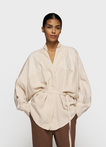 kimono blouse tencel | light earth
