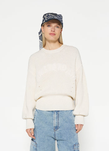 knit sweater Amsterdam | ecru