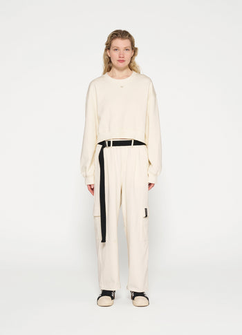 cropped sweater | light natural