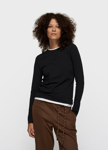 double long sleeve tee | black