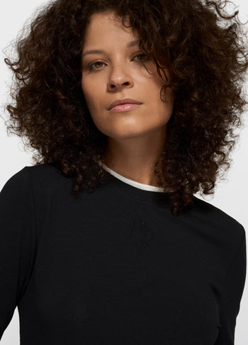 double long sleeve tee | black