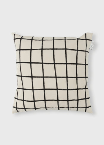 10DAYS x Lois Schindeler pillow cover check | light safari