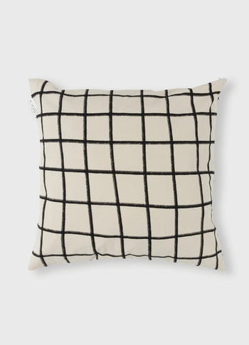10DAYS x Lois Schindeler pillow cover check | light safari