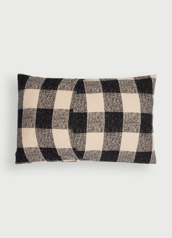 pillow check 40x60 | black