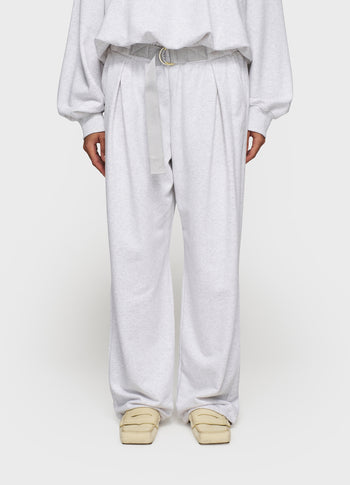 belt jogger | white grey melee