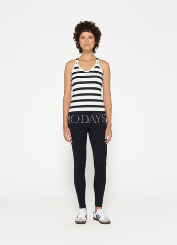 logo yoga leggings | black