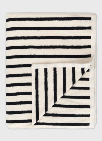 towel stripes | ecru/black
