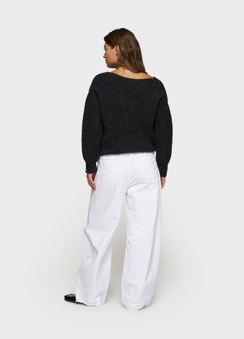 western pants washed | optic white