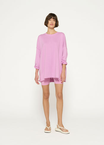 LA fleece sweater | violet