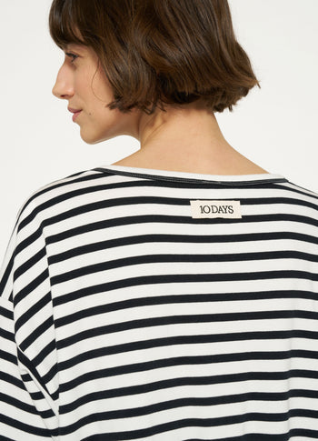 proud dress stripes | ecru/black