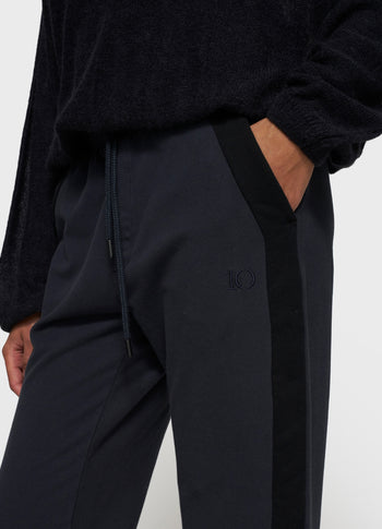 straight jogger tape | dark navy