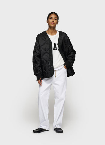 light padded jacket | black