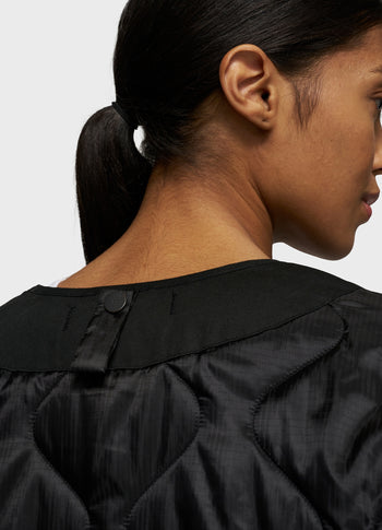 light padded jacket | black