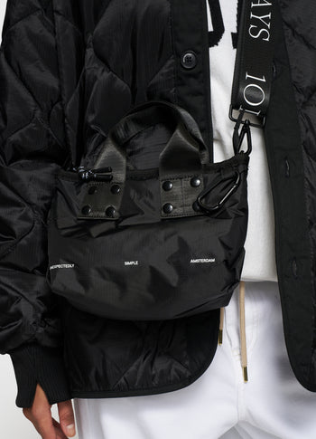 padded shopper small | black